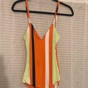 Stripped thong bodysuit *never worn*